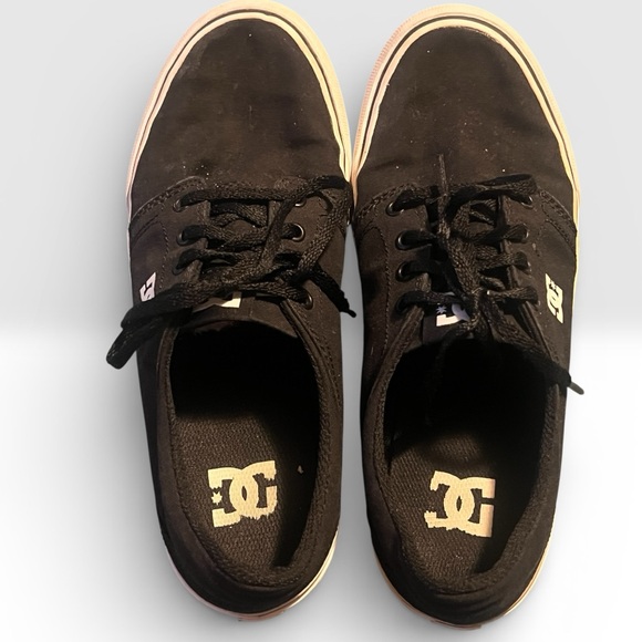 DC Men's Black and White Sneakers Size 7 - Picture 7 of 8
